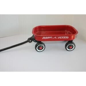 Vintage Radio Red Flyer Wagon Mini 12" X 7.5" X 5.5" High NICE CONDITION